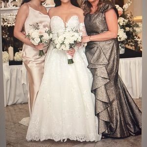 Jovani 07582 Bronze Ruffled Evening “Gown” Dress